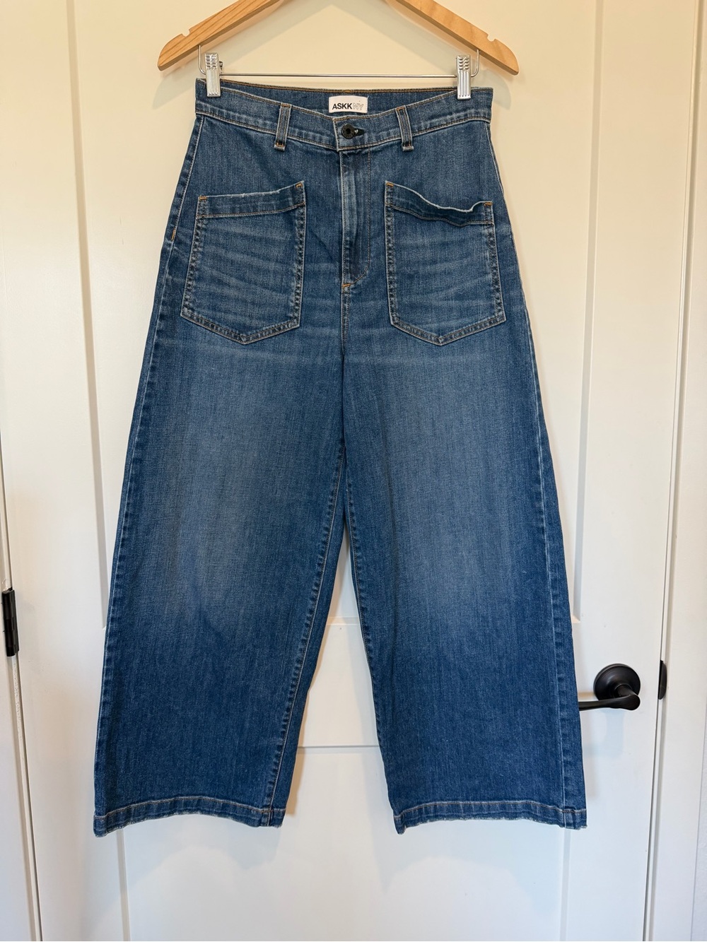 ASKKNY Sailor Barrel VIRGINIA GUNNISON Jeans Wide Leg size 27